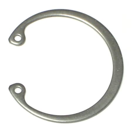 Internal Retaining Ring, Steel, Zinc Plated Finish, 1 1/4 In Bore Dia., 8 PK